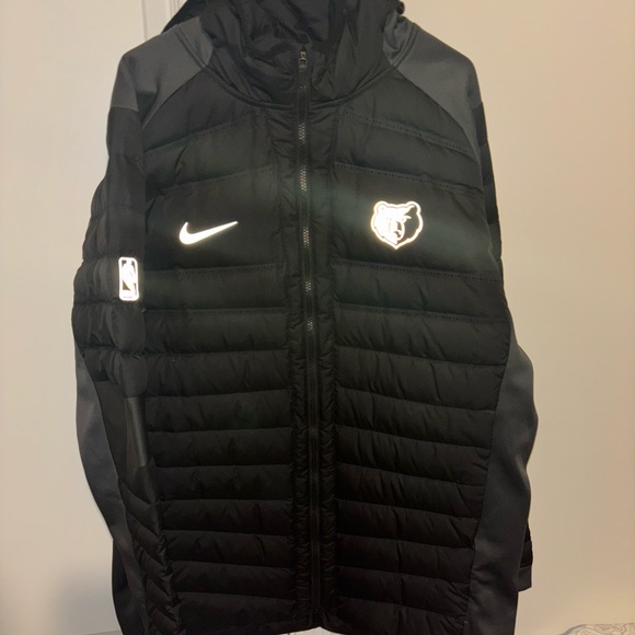 Nike Other - Nike Memphis Grizzlies Puffer Black Hooded Jacket with Logos XLT